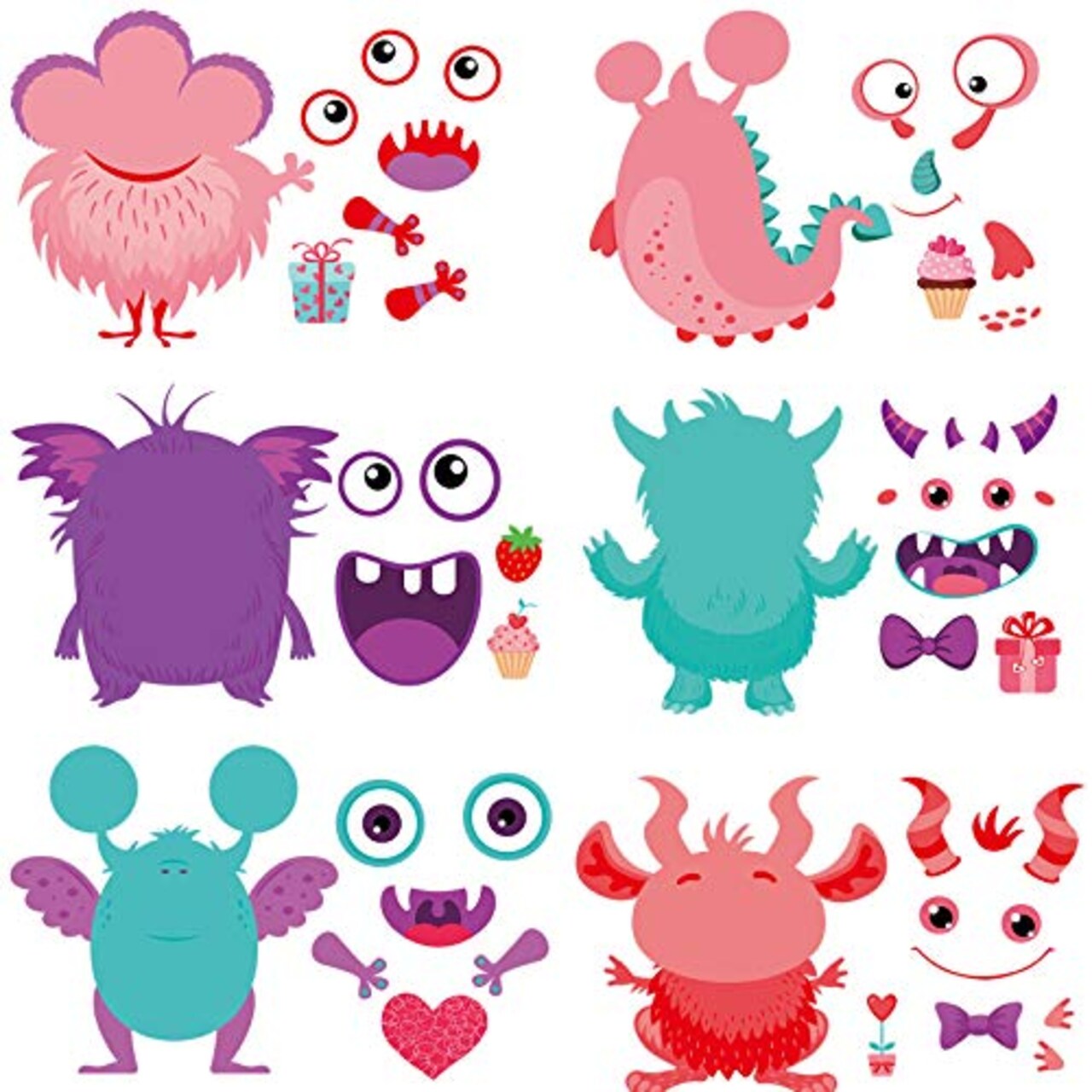 Zonon Pack of 24 Valentines Day Craft Kits for Kids, DIY Craft